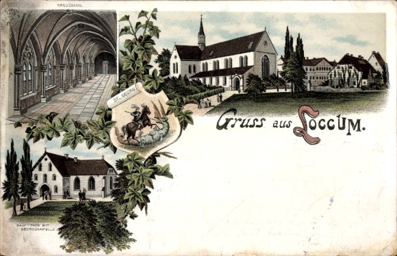 Litho Loccum in Niedersachsen, Georgskapelle, Kreuzgang