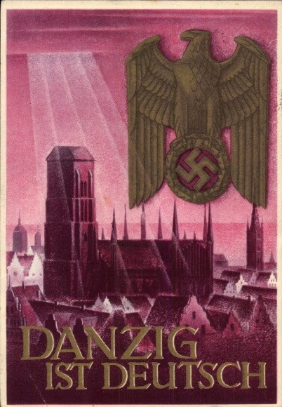 Postal stationery artist Postcard Klein, Gottfried, Danzig is German, WHW