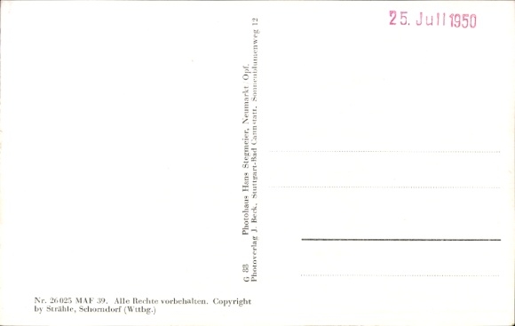 Postcard Neumarkt in der Oberpfalz, aerial photograph, St. Josefskloster