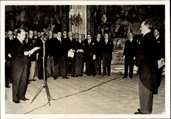 Photo H. Hoffmann, Re-election of French President Lebrun, April 1939