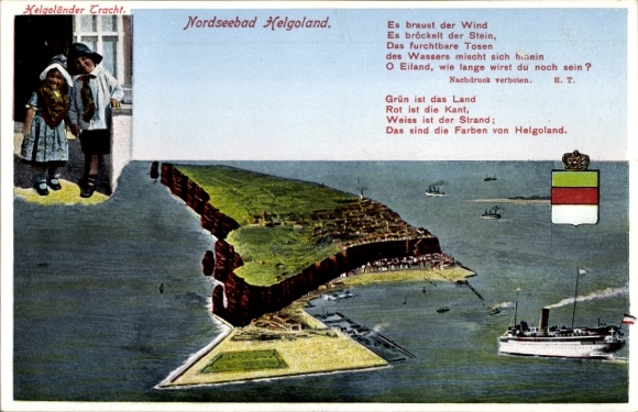 KP Resort Morza Północnego Helgoland, kostium Helgoland, piosenka, parowiec, herb