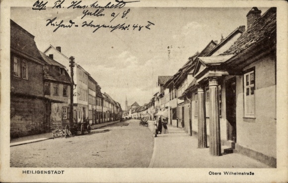 KP Heilbad Heiligenstadt Eichsfeld Turyngia, Górna Wilhelmstraße, architektura, scena wiejska