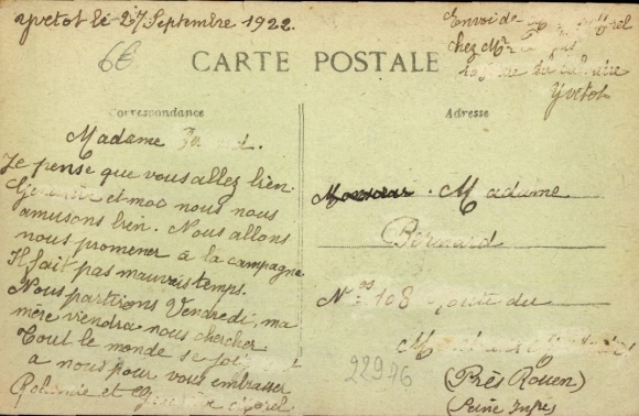Postcard Yvetot Seine Maritime, Kirchplatz