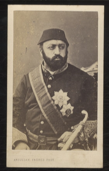 CdV portrait Abdul Asis Khan Sultan of Türkiye