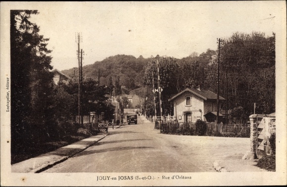 Postcard Jouy en Josas Yvelines, Rue d&#39;Orleans