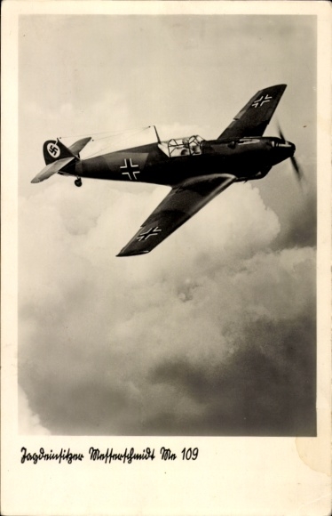 Ak Jagdeinsitzer Messerschmitt Me 109, Luftwaffe, II WK