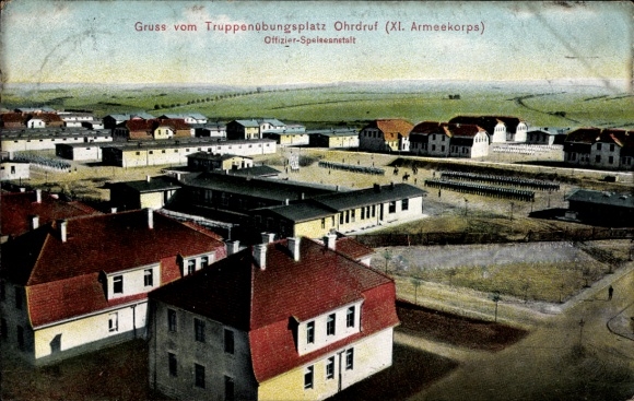Ak Ohrdruf in Thüringen, Truppenübungsplatz  Armee, Gebäude, Militär, Landschaft