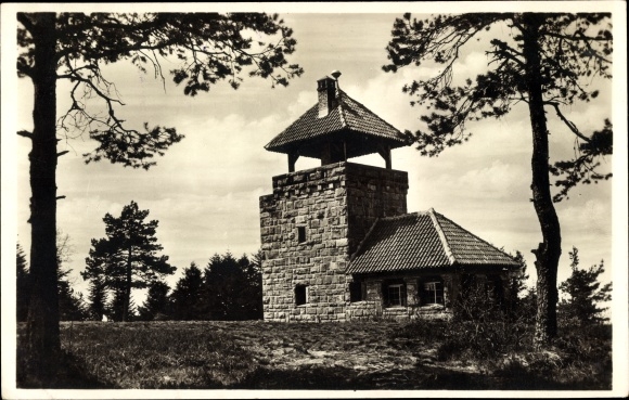 Postcard Loffenau in Baden Württemberg, economy and rest house Teufelsmühle
