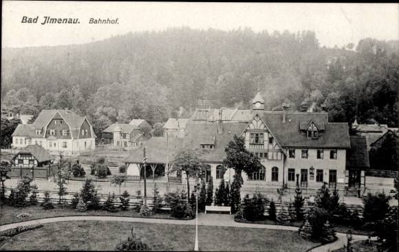 Ak Ilmenau in Thüringen, Bahnhof