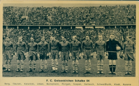 Ak FC Schalke 04 Fußball Mannschaft, signiert: Sontow, Klodt, Kuzorra, Tibulski, Gellesch, Urban etc