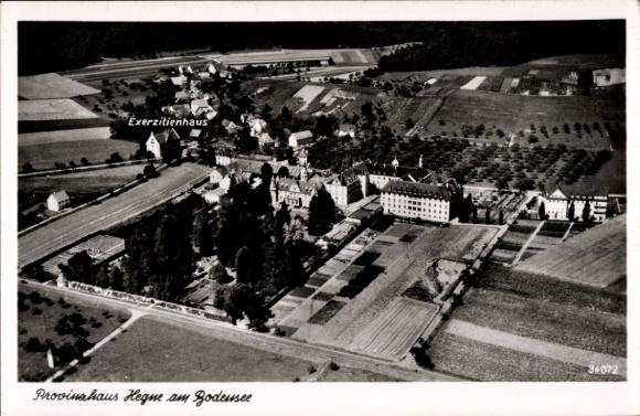 Ak Hegne Allensbach am Bodensee, Fliegeraufnahme, Provinzhaus