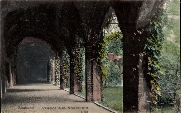 PC Stralsund in Western Pomerania, St. John's Monastery, cloister