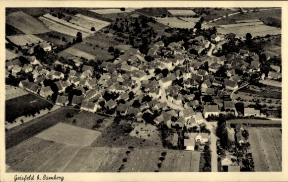 Ak Geisfeld Strullendorf in Oberfranken, Luftaufnahme