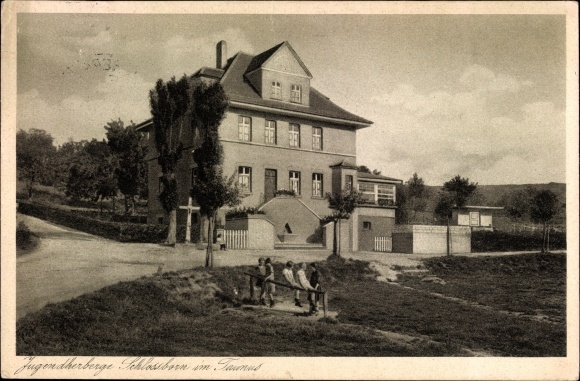 Ak Schloßborn Schlossborn Glashütten im Taunus, Jugendherberge