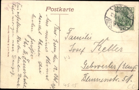 Postcard Bad Essen in Lower Saxony, general view