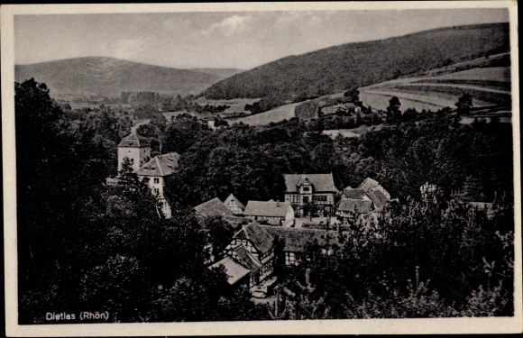 PC Dietlas Krayenberggemeinde Thuringia, bird&#39;s eye view of the place