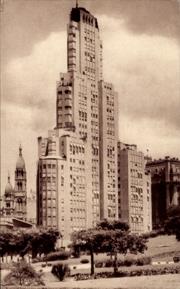 Postcard Buenos Aires Argentina, Edificio Kavanagh, Plaza Retiro