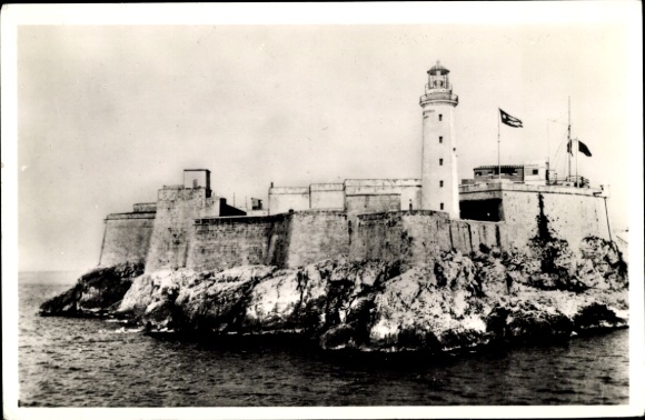 Postcard Havana Havana Habana Cuba, Moro Castle, lighthouse