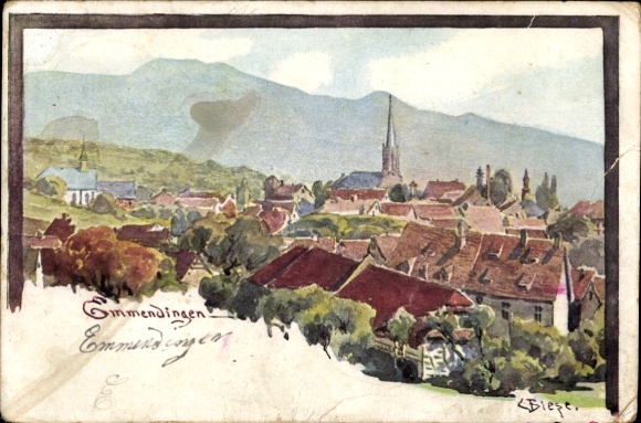 Artysta KP Biese, C., Emmendingen im Breisgau Baden, widok ogólny