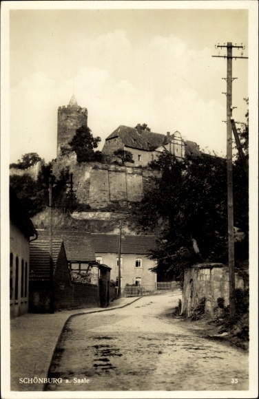 KP Schönburg an der Saale Burgenlandkreis, przekrój ulicy