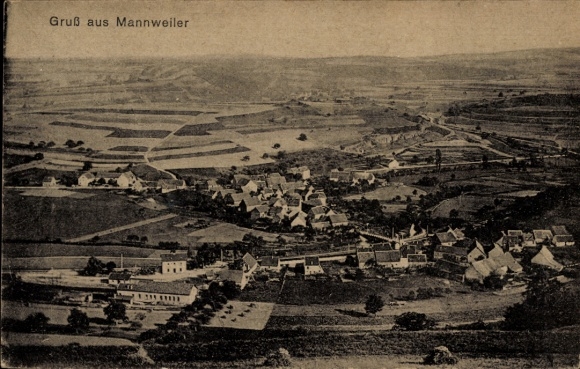 Ak Mannweiler Cölln in der Pfalz, Gesamtansicht
