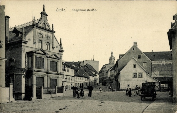 Ak Zeitz im Burgenlandkreis, Stephansstraße