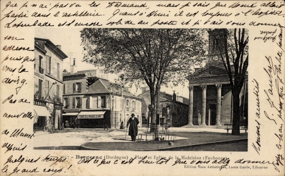 PC Bergerac Dordogne, Place, Eglise de la Madeleine (Faubourg)