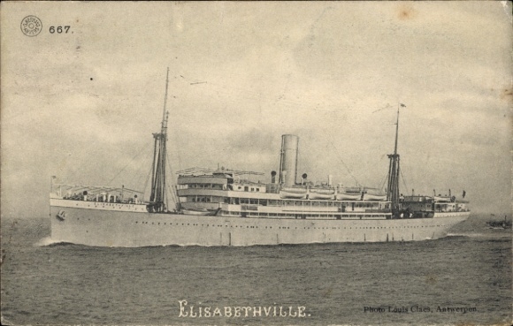 Ak-stoomboot Elisabethville, Belgian Line