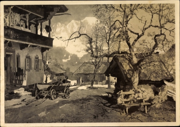 Artist PC Kempf Hartenkampf, Gottlieb Jh., Around Easter, HDK 396, Photo Hoffmann