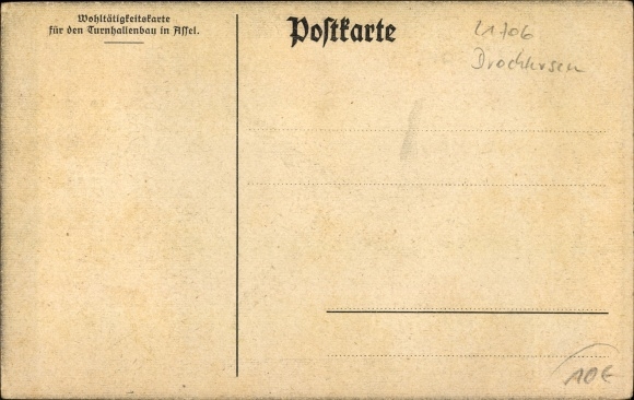 Artist Postcard Assel Drochtersen in Kreis Stade, TV Assel, Grätsche