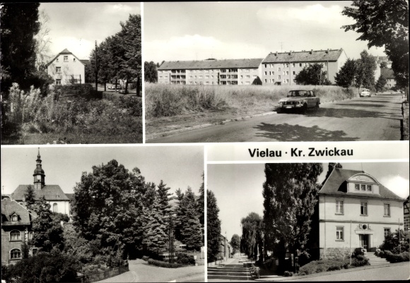 PC Vielau Reinsdorf Saxony, various parts of the street, buildings