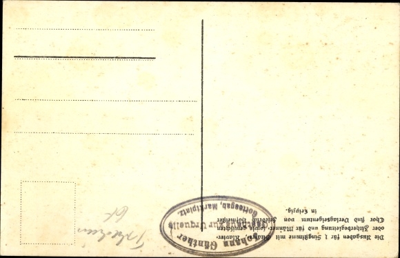 Song Postcard Günther, Anton, Wu da woods murmur hamlich, Spitzberg, dialect No. 30