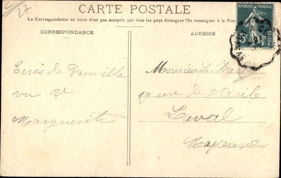 Postcard Damville Eure, The Church