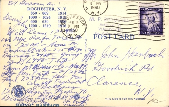 Postcard Rochester New York USA, typical Rochester rail equipment