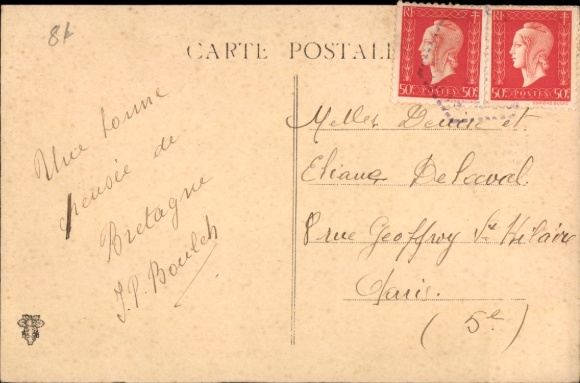 Postcard Le Trez Hir Plougonvelin Finistère, Monument aux Marins