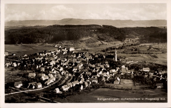 Ak Höfendorf Rangendingen im Zollernalbkreis, Fliegeraufnahme