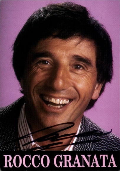 Photo singer Rocco Granata, autograph