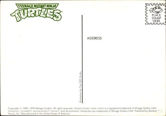 Postcard Comic, Teenage Mutant Ninja Turtles, The Shredder