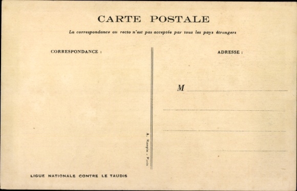 Artist Postcard Poulbot, Francisque, Ligue Nationale contre le Taudis, children, farm, chickens