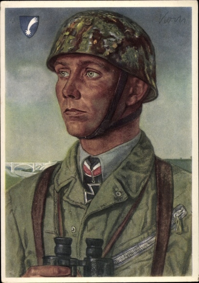 Artist PC Willrich, Wolfgang, Major Koch, paratroopers, VDA P 1 R 10 No. 2