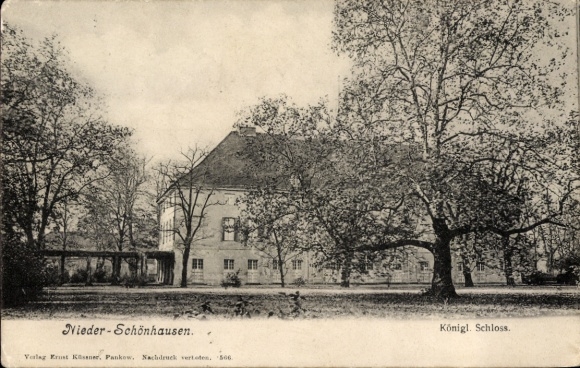 Ak Berlin Pankow Niederschönhausen, Königliches Schloss