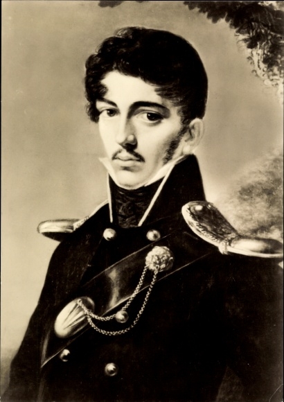 Artist Postcard Graff, Anton, poet Christoph Martin Wieland, portrait