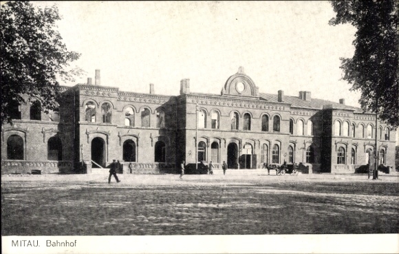 Ak Jelgava Mitau Letland, treinstation