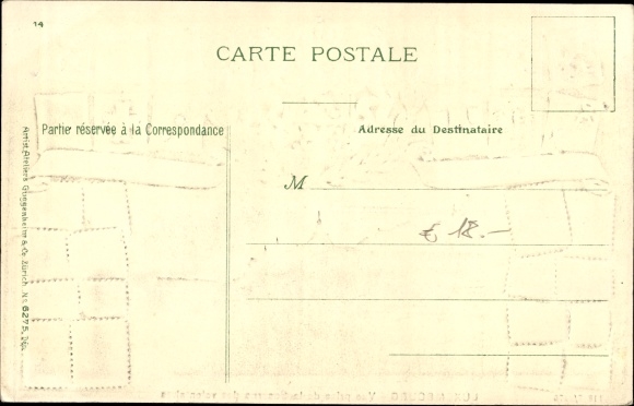 Embossed coat of arms stamps PC Luxembourg Luxembourg, volunteer barracks