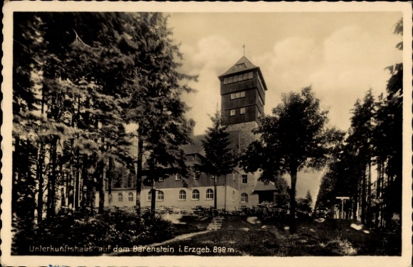 Ak Bärenstein im Erzgebirge, Unterkunftshaus
