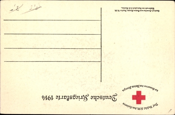 Postcard Kaiser Wilhelm II., I don't know any parties anymore, quote 1914