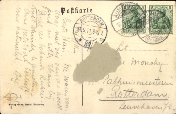 Postcard Friedrichsruh Aumühle in the Duchy of Lauenburg, Prohl's Pension, Hotel and Restaurant, F. Werner