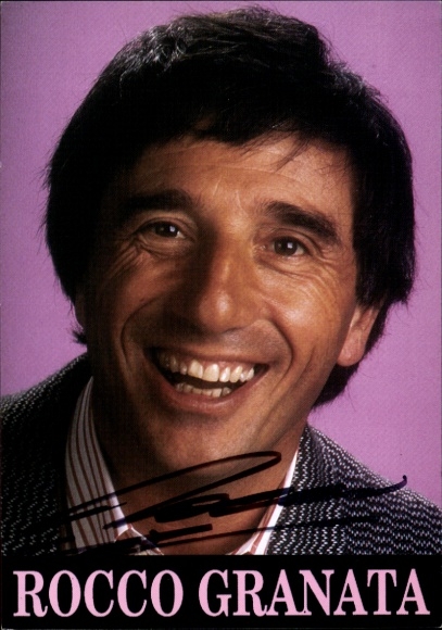 Photo singer Rocco Granata, autograph