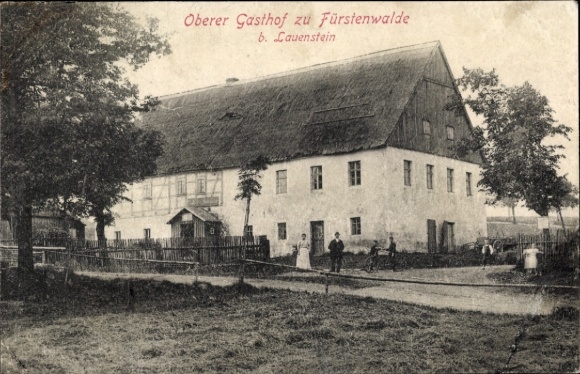 Postcard Müglitz Lauenstein in the Müglitztal Altenberg, Oberer Gasthof zu Fürstenwalde