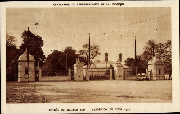 PC Liège Wallonien Liège, Exposition Int., World Exposition 1930, Entrée du Secteur Sud